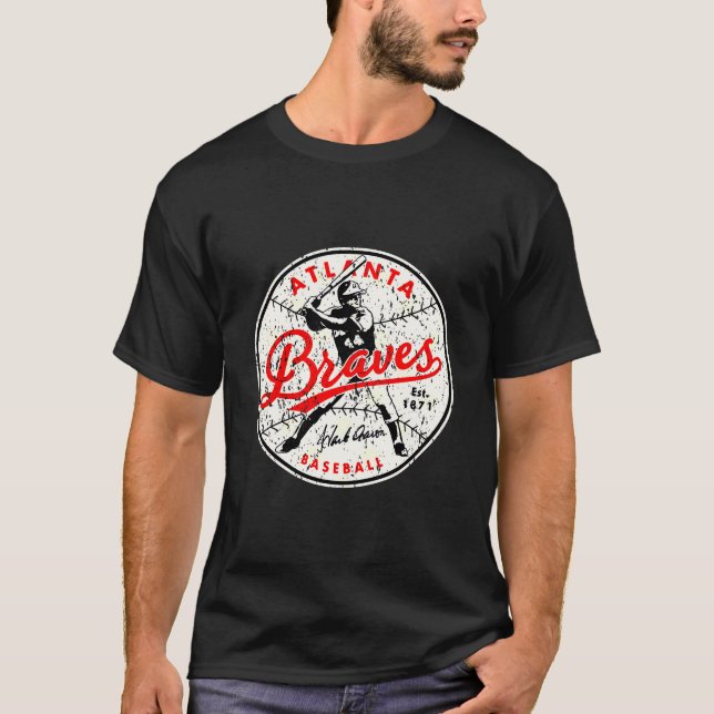 T-shirt Baseball Atlanta Bravesss Vintage (Devant)