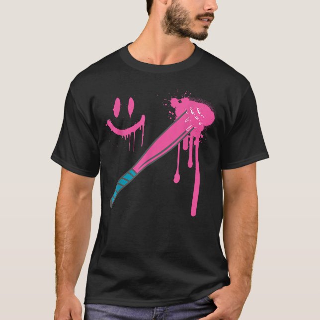 T-shirt Baseball Bat with Sprinkles Drip Cool (Devant)