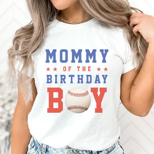 T-shirt Baseball Boy Maman Parent de fête d'anniversaire