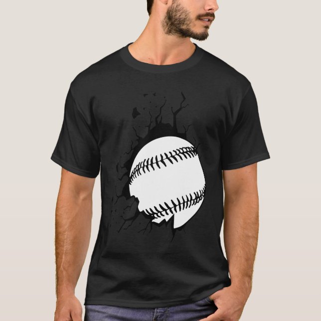 T-shirt Baseball breakthrough for baseball players (Devant)