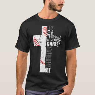 T-shirt Baseball Christian Cross Cadeaux Philippians 413 C