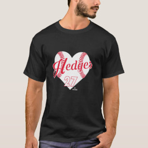 T-shirt Baseball Cœur Austin Hedges Cleveland Baseball ML