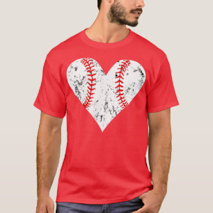 T-shirt Baseball Coeur mignon amour baseball Femmes Softba