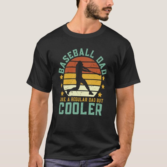 T-shirt Baseball Dad Baseball Father's Day Baseball  1 (Devant)