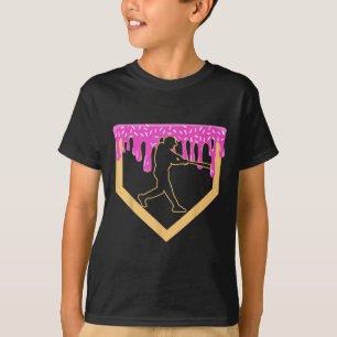 T-shirt Baseball Drift Boy Accueil Plate Glace Cream Jeune