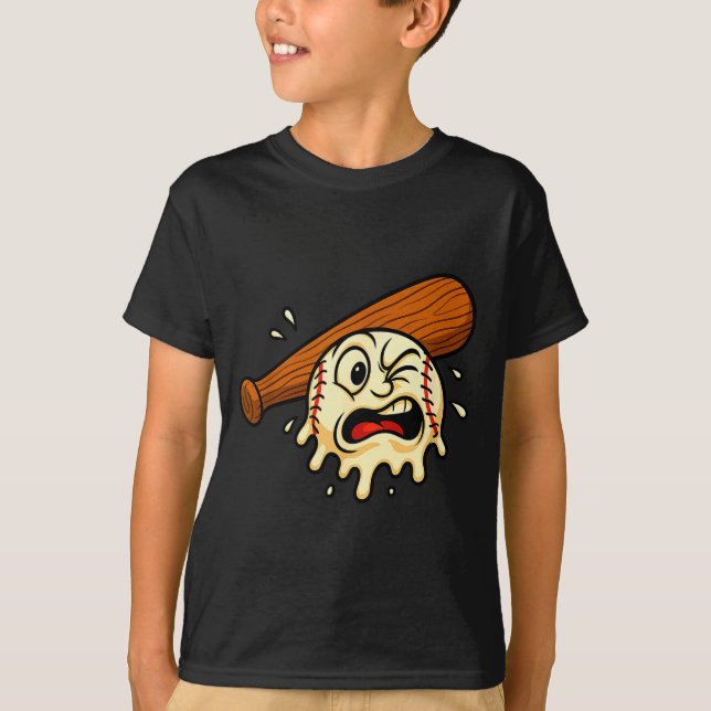 T-shirt Baseball Drip Team For Boys Ice Cream Cool  (Devant)