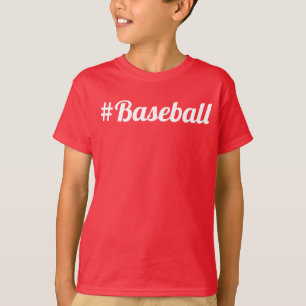 T-shirt Baseball Hashtag Objet indispensable pour jeune fa