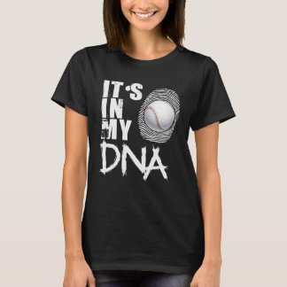 T-shirt Baseball It's In My DNA Baseball Dad