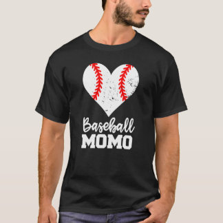 T-shirt Baseball Momo Baseball Heart Grandma Momo