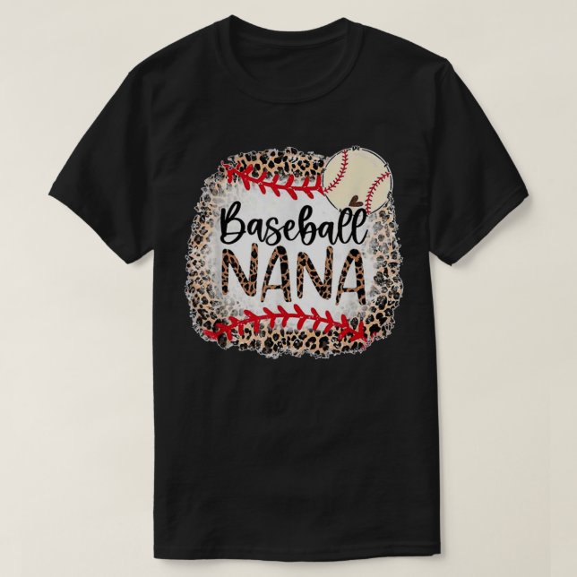 T-shirt Baseball Nana Grandma Femmes Fête de Noël Moher Jo (Design devant)
