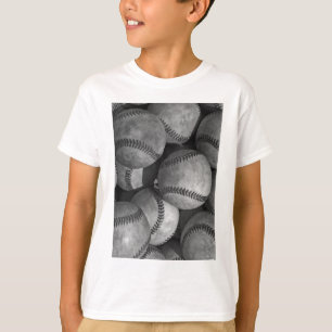 T-shirt Baseball noir et blanc
