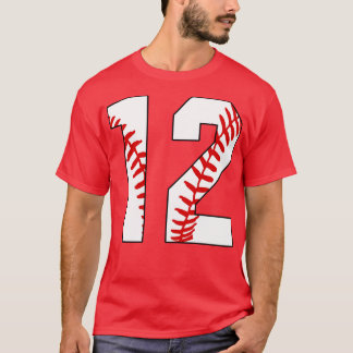 T-shirt Baseball Numéro 12 12 Jersey De Baseball Favorite