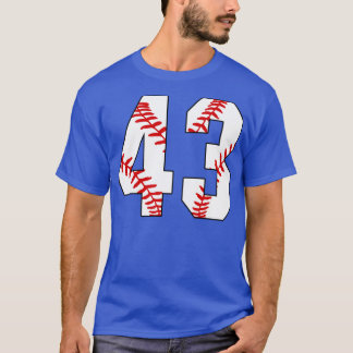 T-shirt Baseball Numéro 43 43 Jersey De Baseball Favorite 
