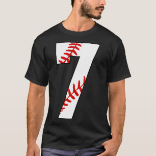 T-shirt Baseball Numéro 7 7 Baseball Jersey Favori Jouer
