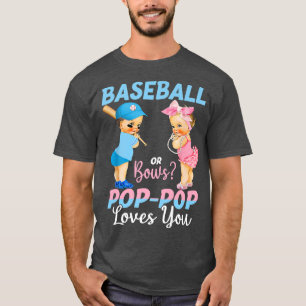 T-shirt Baseball Ou Bows Pop Pop Vous Aime Bébé Genre Rev