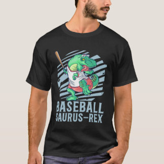T-shirt Baseball Saurus Rex for Kids Future Baseball Playe