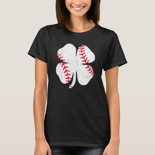 T-shirt Baseball St Patricks Day Boys Men Catcher Pitcher  (Devant)
