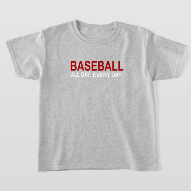 T-shirt Baseball Toute La Journée Tous Les Jours (Poser)