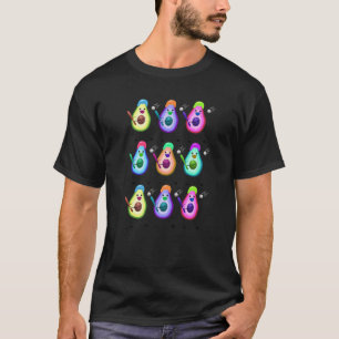 T-shirt Baseball Vegan sain Avocado Snack Hommes Femmes En