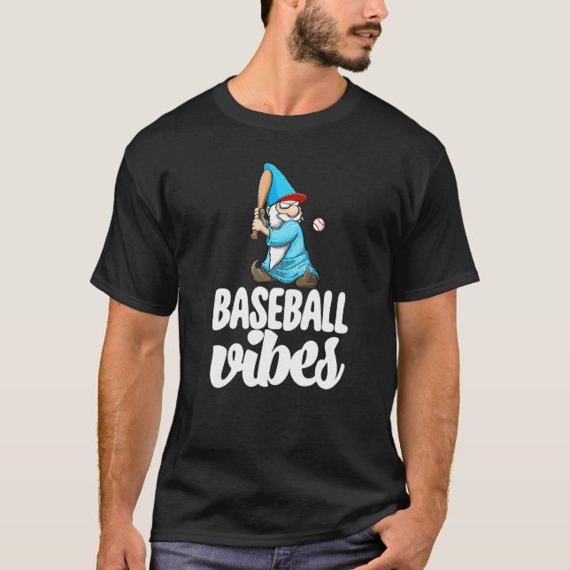 T-shirt Baseball Vibes Gnome  Baseball Game Celebration Wo (Devant)