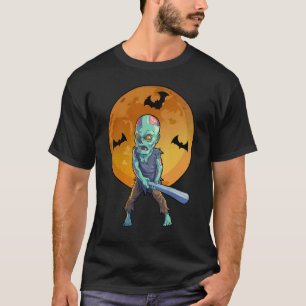T-shirt Baseball Zombie Halloween Hommes garçons Baseball