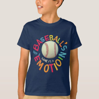 T-shirt baseballs pas un jeu c'est un sport d'émotion