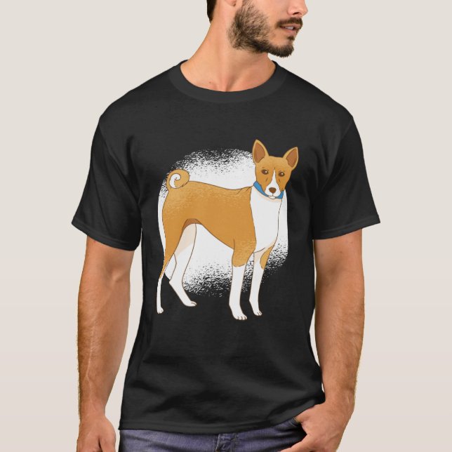 T-shirt Basenji dog (Devant)