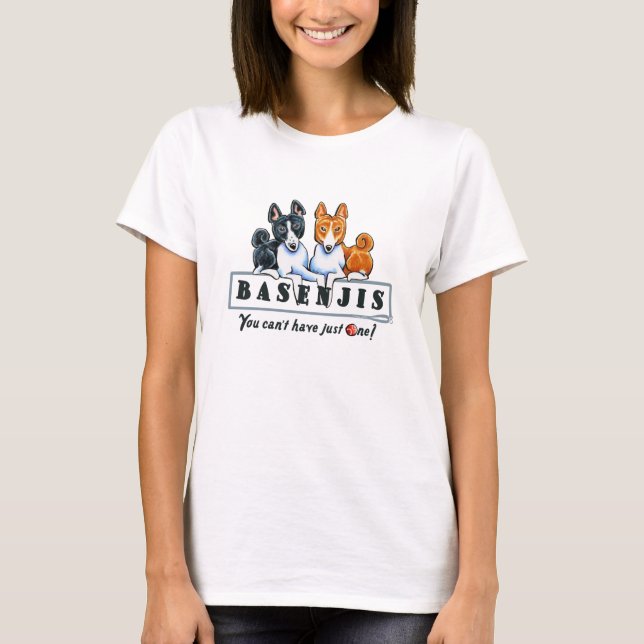 T-shirt Basenji juste un (Devant)
