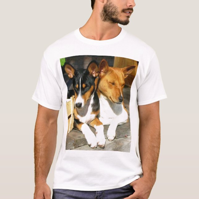 T-shirt Basenji Tucson et Basja (Devant)