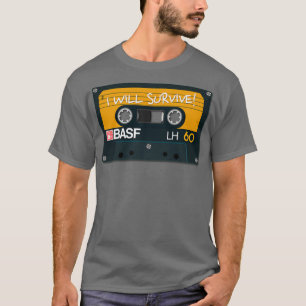 T-shirt BASF audio vintage Je vais survivre