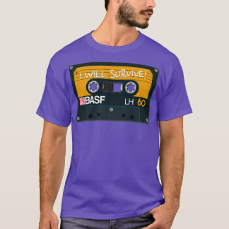 T-shirt BASF audio vintage Je vais survivre Triblend