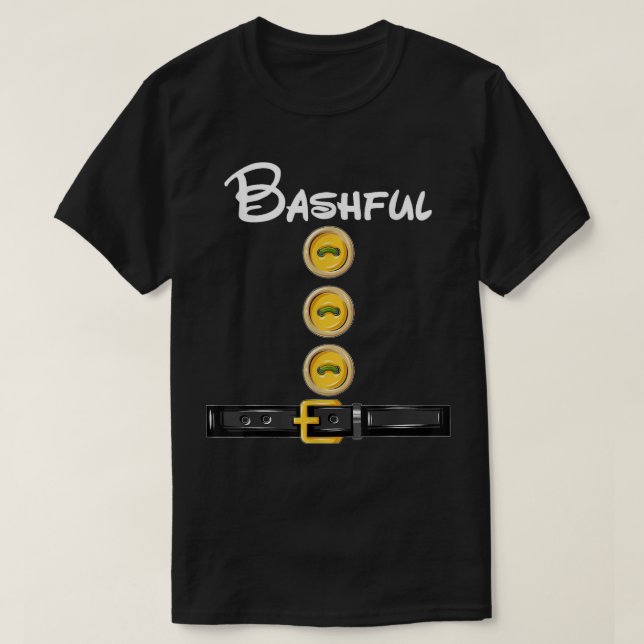 T-shirt Bashful nain Halloween Costume drôle Idée Drôle (Design devant)