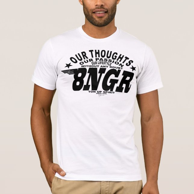 T-shirt Basic 8ngr black (Devant)