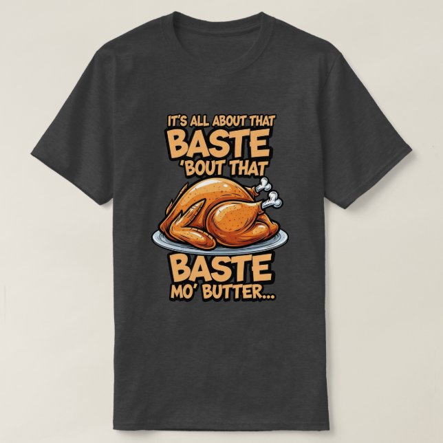 T-Shirt Basic Dark de Thanksgiving (Design devant)