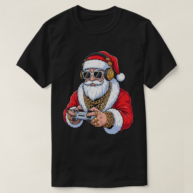 T-Shirt Basic Dark Noël (Design devant)