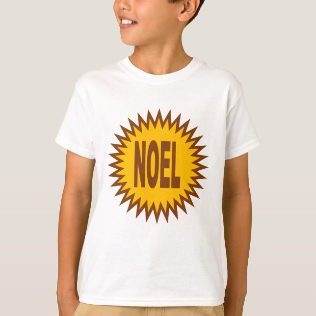T-SHIRT BASIC STAR NOEL CHOCOLAT (Front)