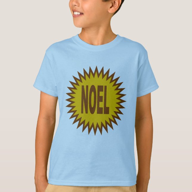T-SHIRT BASIC STAR NOEL CHOCOLAT (Front)