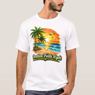 T-shirt basic unisexe Vacances Rêvées USA