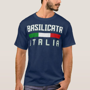T-shirt Basilicata Italia Italie Typographie Design