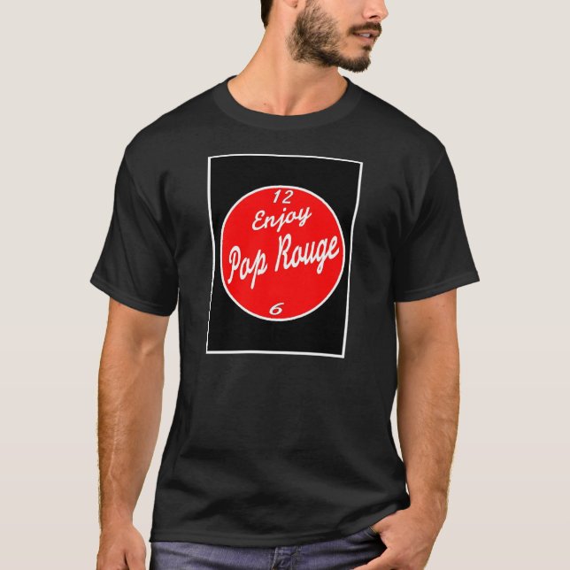 T-shirt Basin St Soda Co Enjoy Pop Rouge (Devant)