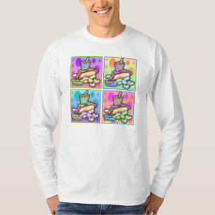 T-shirt basique à manches longues - Chien chaud Po