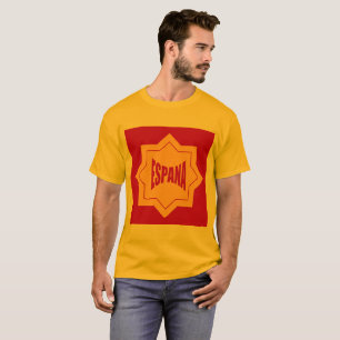 T-shirt basique doré hommes Design ESPANA