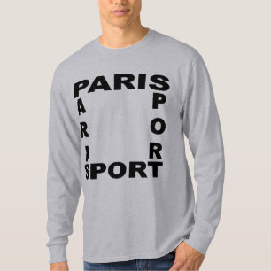 T-shirt basique gris  PARIS SPORT