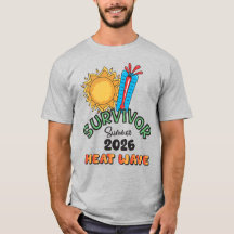 T-Shirt Basique Homme Vague de Chaleur Été 26
