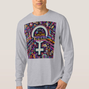T-shirt Basique Long Sleeve L'avenir est féminin