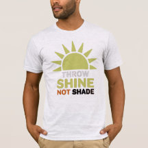 T-shirt basique masculin Throw Shine Not Shade