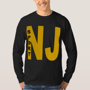 T-shirt basique noir  NEW JERSEY SPORT