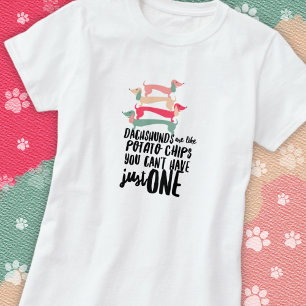T-shirt basique pour femme amour de dachshund