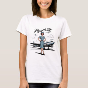 T-Shirt basique pour femmes Hôtesse de l'air scand