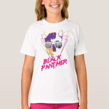 T-Shirt basique pour fille - Panthère noire